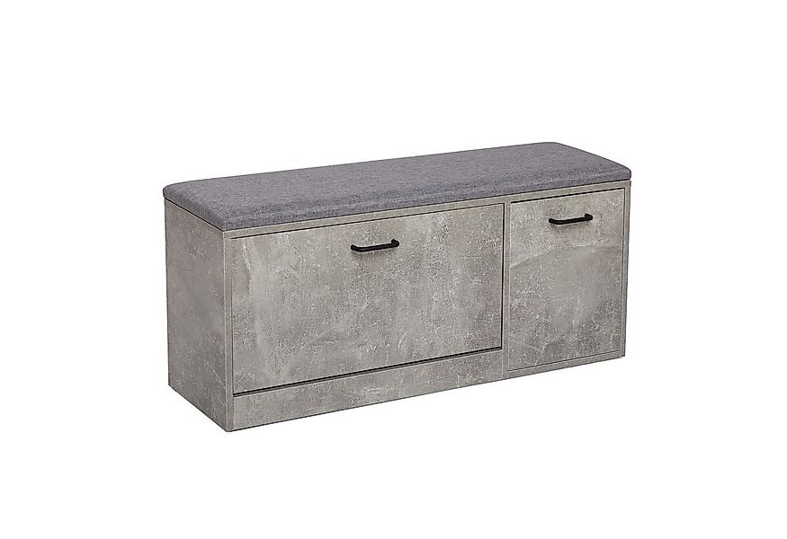 Mondeer Schuhbank Schuhhocker, Schuhregal mit Sitzfläche, L100 x B30 x H46, günstig online kaufen