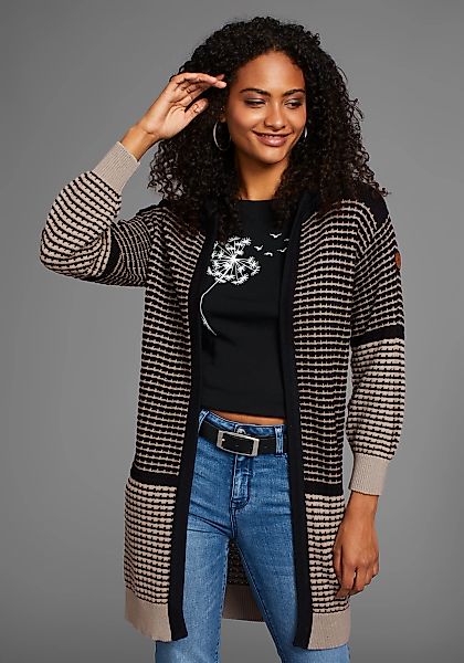 KangaROOS Kapuzenstrickjacke, mit angesagtem Strickmuster günstig online kaufen