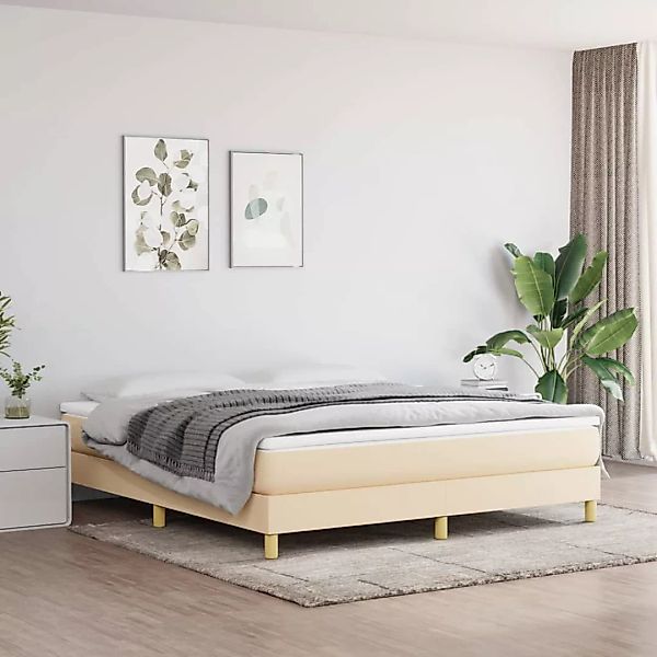 Vidaxl Boxspringbett Creme 180x200 Cm Stoff günstig online kaufen