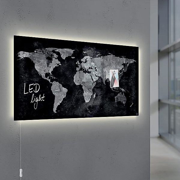Sigel Magnettafel, Sigel Glas Magnetboard LED günstig online kaufen