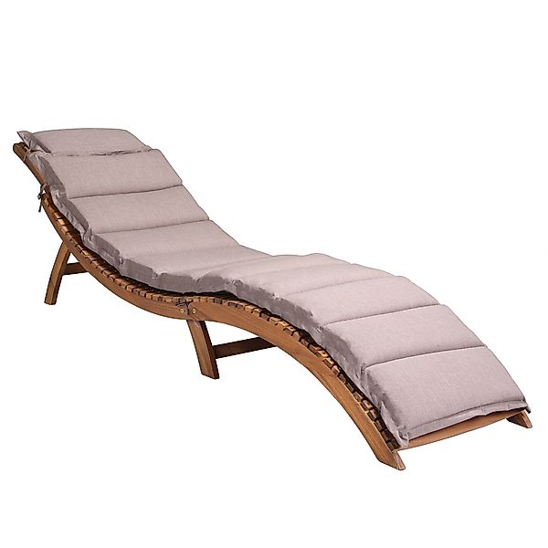 Auflage Saunaliege Creme meliert 183x56x7cm günstig online kaufen