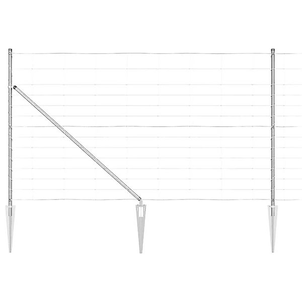 vidaXL Zaunpfosten Galvanisiert 50 x 1,4 m Stahl 3351462 günstig online kaufen