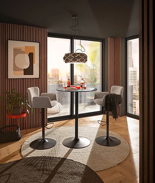 set one by Musterring Barhocker "Salinas" mit Trompeten-Säulengestell in sc günstig online kaufen