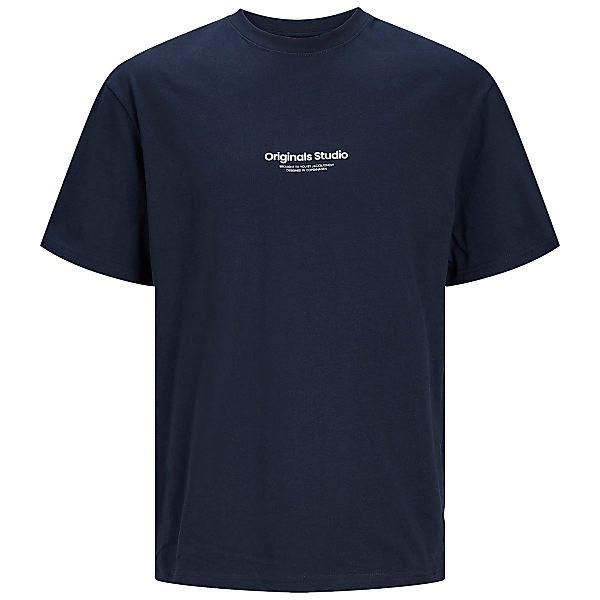 Jack&Jones T-Shirt mit Label-Print Farbe marine Größe: 3XL günstig online kaufen