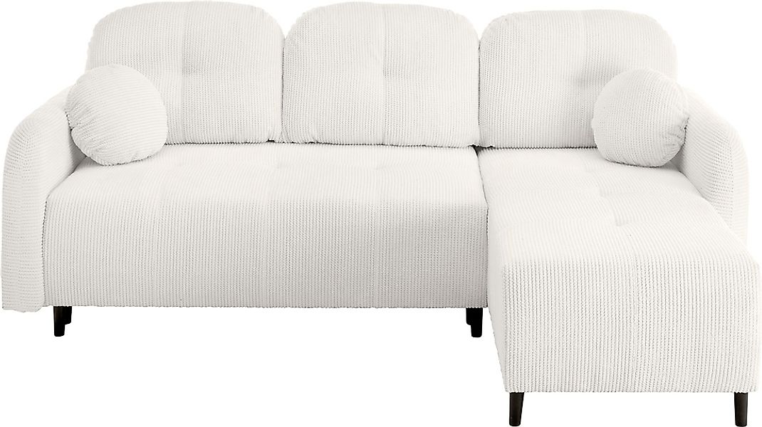Leonique Ecksofa »BLAISE«, mit Bett-Funktion (Liegefläche 140/200 cm), Zier günstig online kaufen