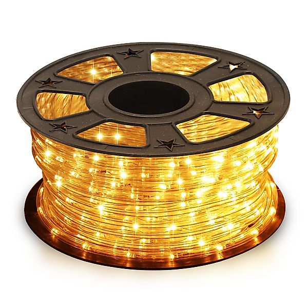 Clanmacy Lichterschlauch LED Lichtschlauch Gelb Außen günstig online kaufen