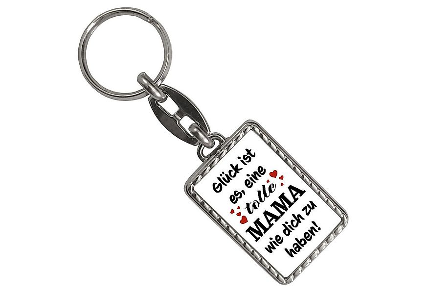 speecheese Schlüsselanhänger Tolle Mama Glück Schlüsselanhänger mit Bordüre günstig online kaufen