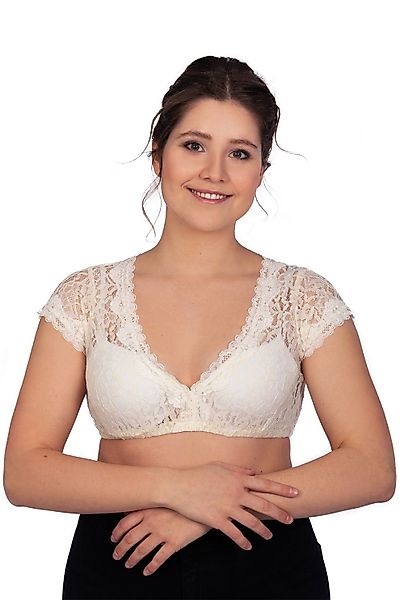 Edelnice Dirndlbluse beige günstig online kaufen