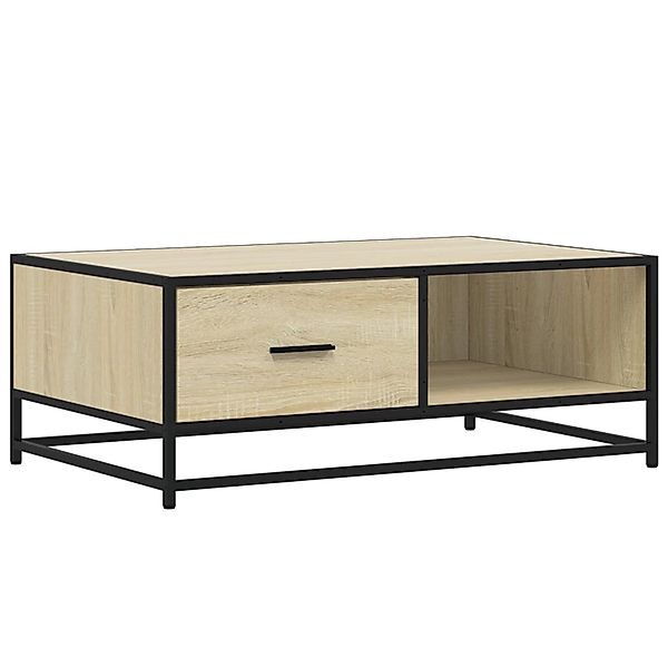 vidaXL Couchtisch Sonoma-Eiche 90x57x35 cm Holzwerkstoff und Metall 848755 günstig online kaufen