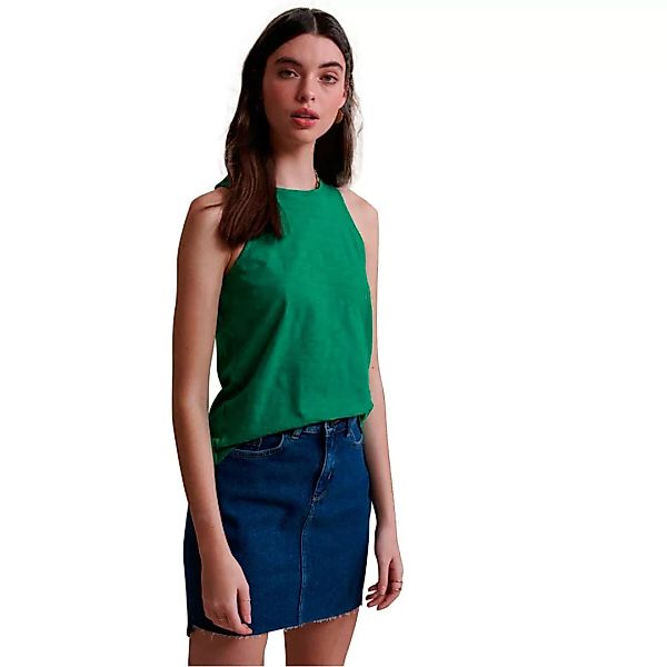 Superdry Lily Crochet Insert Ärmelloses T-shirt S Pepper Green günstig online kaufen