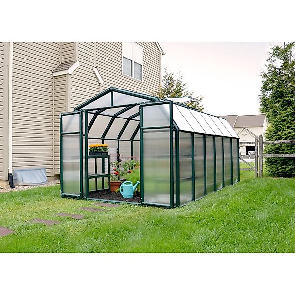 Palram - Canopia Gewächshaus Hobby Gardener 391 cm x 266 cm Grün günstig online kaufen