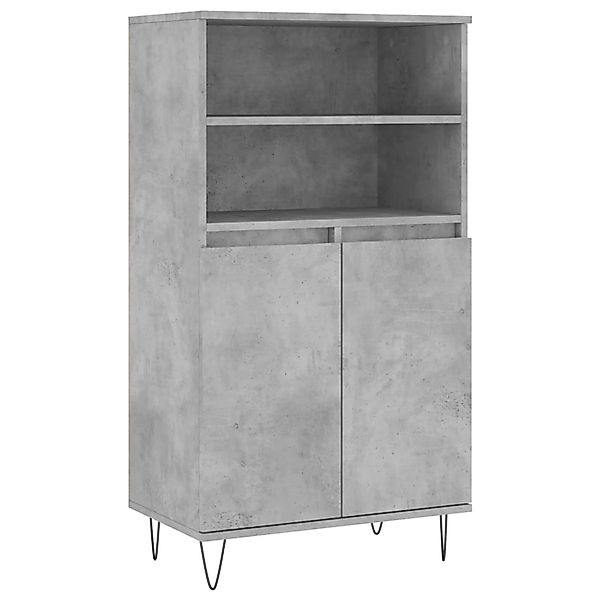 vidaXL Highboard Betongrau 60x36x110 cm Holzwerkstoff 831488 günstig online kaufen