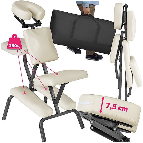 tectake Massagesessel Massagestuhl, klappbar günstig online kaufen