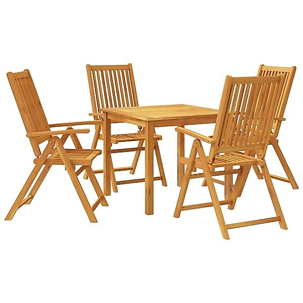 vidaXL 5-Tlg Garten-Essgruppe Massivholz Akazie 3295261 günstig online kaufen