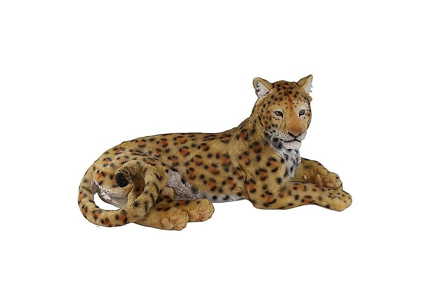 colourliving Tierfigur Lebensechte Panther Figur liegend – Handbemalte Deko günstig online kaufen