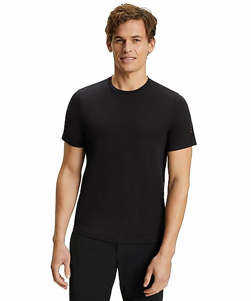 FALKE Herren T-Shirt Rundhals, S, Schwarz, Baumwolle, 38945-300002 günstig online kaufen