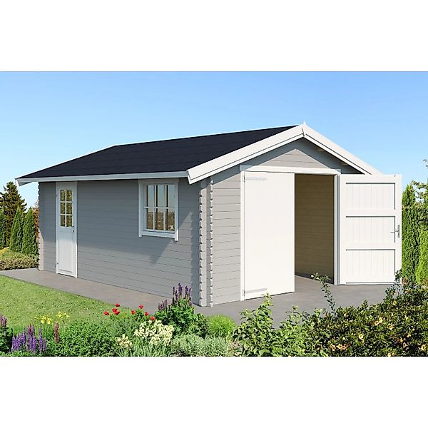 Lasita Garage Yarik 380 cm x 540 cm Lichtgrau günstig online kaufen