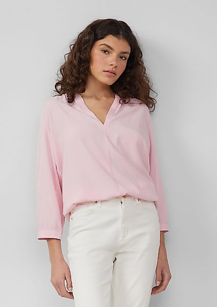QS Langarmbluse Viskose-Bluse mit Raffung an günstig online kaufen