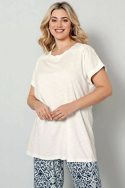 Sara Lindholm Longshirt T-Shirt oversized Rundhals Halbarm günstig online kaufen
