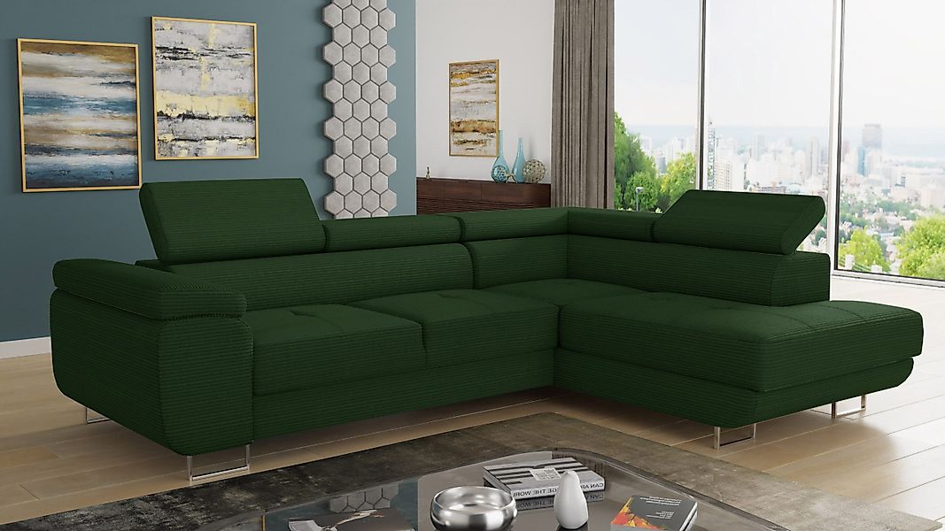 Sofnet Ecksofa Caris Cord, mit Schlaffunktion günstig online kaufen