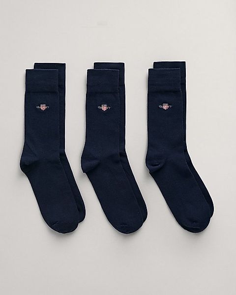 Gant Freizeitsocken SHIELD SOCKS 3-PACK (Packung, 3-Paar) günstig online kaufen