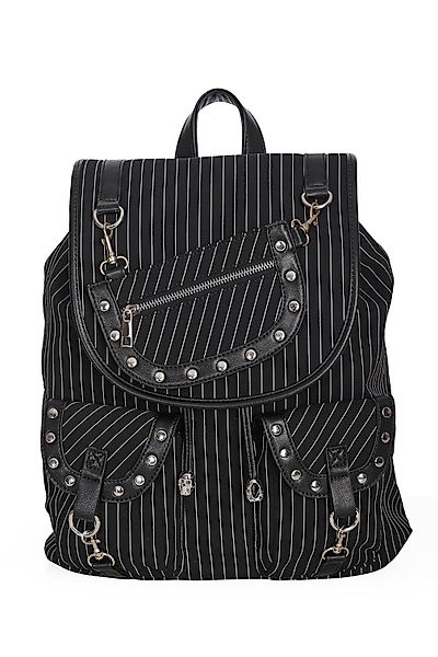 Banned Rucksack Yami Nadelstreifen Schwarz, Schwarz günstig online kaufen