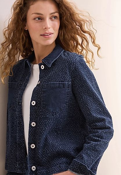 Cecil Jeansjacke, im Bouclé-Look günstig online kaufen