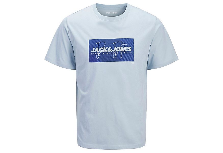 Jack & Jones Rundhalsshirt Jack&Jones Übergrößen T-Shirt hellblau JJCOLE Pr günstig online kaufen