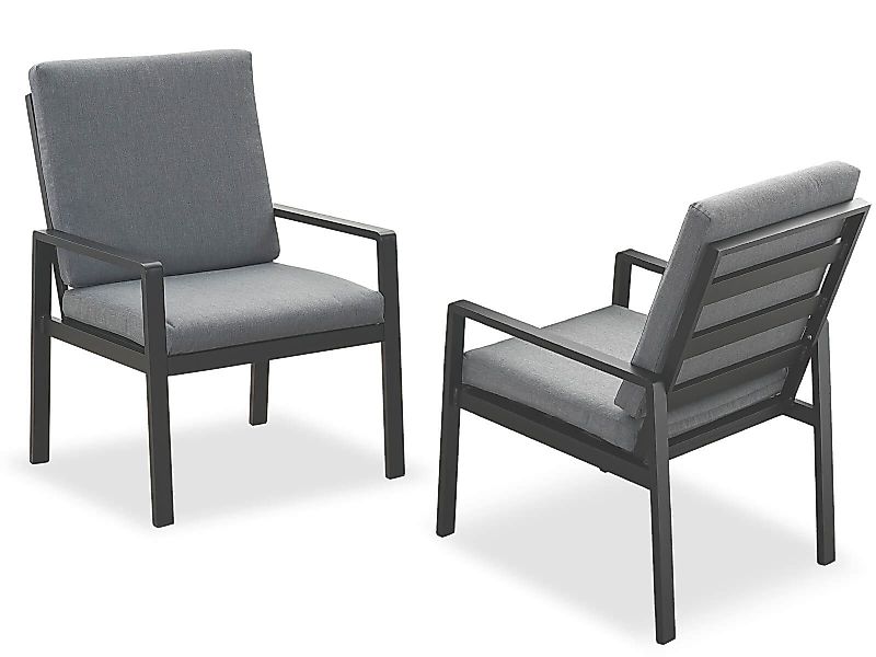 MeXo Gartenlounge-Set Lounge Gartenmöbelset Aluminium, (2-tlg., günstig online kaufen