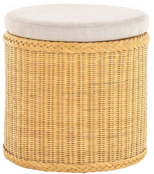 Krines Home Wäschekorb Rattan Sitzhocker mit günstig online kaufen