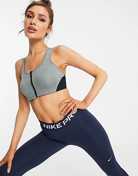 Nike Training – Formender Sport-BH mit Reißverschluss und hoher Stützfunkti günstig online kaufen