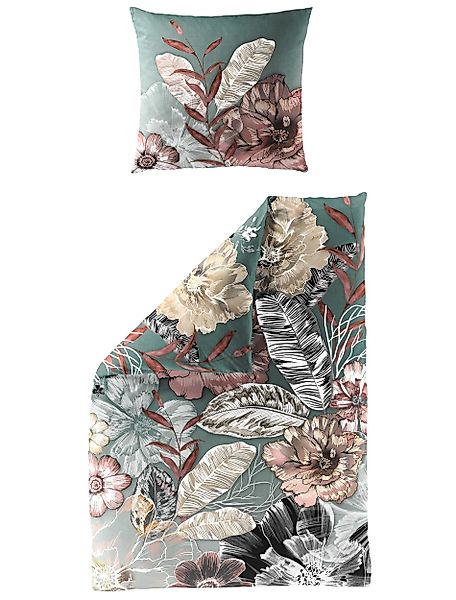 BIERBAUM Bettwäsche BIERBAUM Bettwäsche Mako-Satin jade günstig online kaufen
