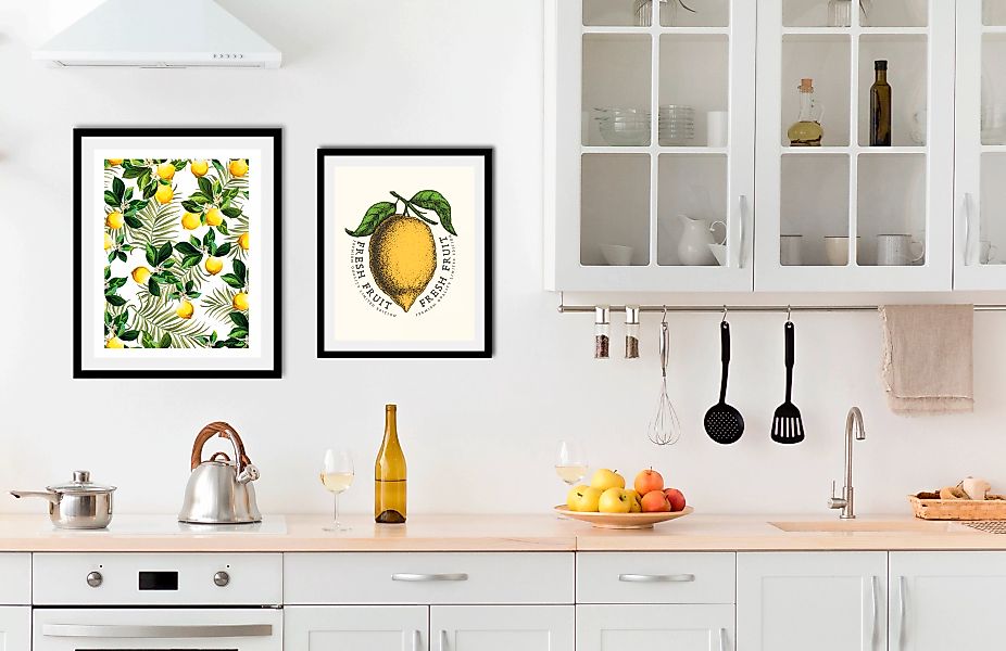queence Bild "Set Citrus", (2 St.), gerahmt günstig online kaufen