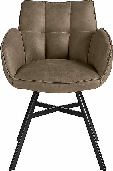 set one by Musterring Armlehnstuhl "Frisco" () 2er Set, 4-Fußgestell, Sitzh günstig online kaufen