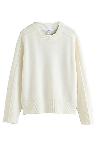 Next Rundhalspullover Gemusterter Strickpullover mit Rundhalsausschnitt (1- günstig online kaufen