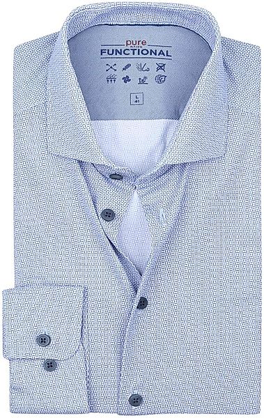 Pure The Functional Shirt Druck Blau - Größe 36 günstig online kaufen