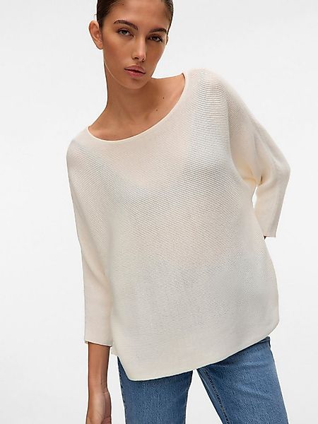 Vero Moda 3/4 Arm-Pullover VMNORA 3/4 BOATNECK BLOUSE NOOS mit Fledermausär günstig online kaufen