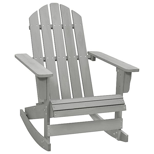 vidaXL Gartenstuhl Garten-Schaukelstuhl Holz Grau (1 günstig online kaufen