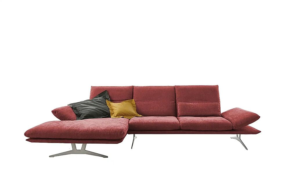 KOINOR Ecksofa aus Flachgewebe Francis ¦ rot ¦ Maße (cm): B: 314 H: 93 T: 1 günstig online kaufen