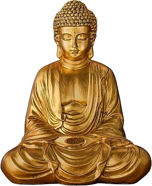 zen' Light Dekofigur Buddha Statue Zen Arome Meditation Gold 20 cm Feng-Shu günstig online kaufen