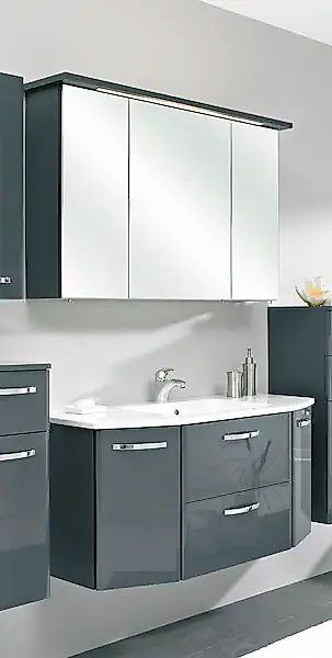 Saphir Badmöbel-Set »Quickset 327 2-teilig, Waschplatz und LED-Spiegelschra günstig online kaufen