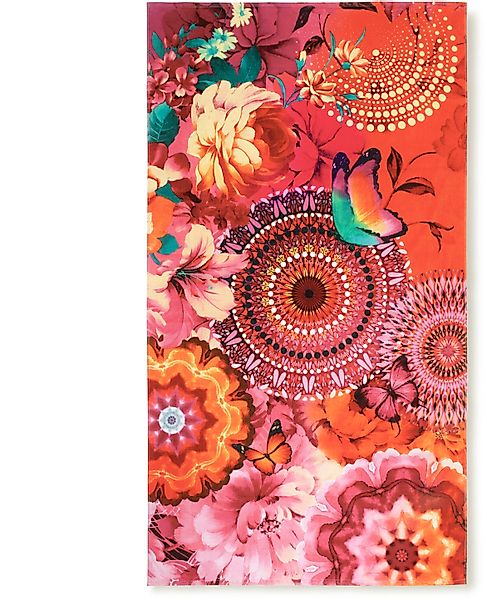hip Strandtuch »Ziva«, (1 St., Strandtuch 100 x 180 cm), Baumwolle, Velours günstig online kaufen