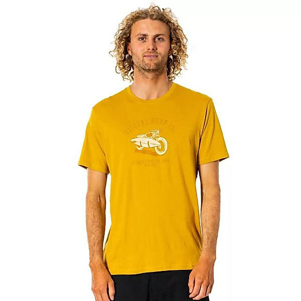 Rip Curl Klaxon Kurzärmeliges T-shirt XL Mustard günstig online kaufen
