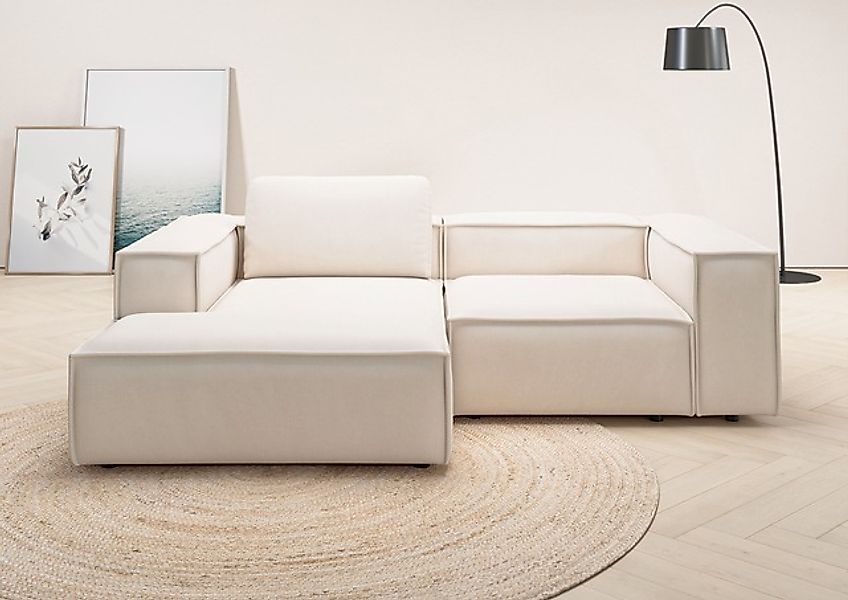 Home affaire Ecksofa »Watertown, kompakte L-Form, 246 cm breite für kleiner günstig online kaufen