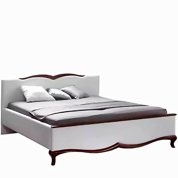 JVmoebel Bett Designer Bett Polsterbett 160x200 Weiß Ehebett Doppelbett neu günstig online kaufen