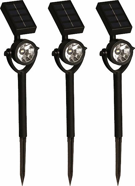 LUXFORM Gartenstrahler »Solar-Erdspießleuchte - Zamora - 3 Stück - LED«, Le günstig online kaufen