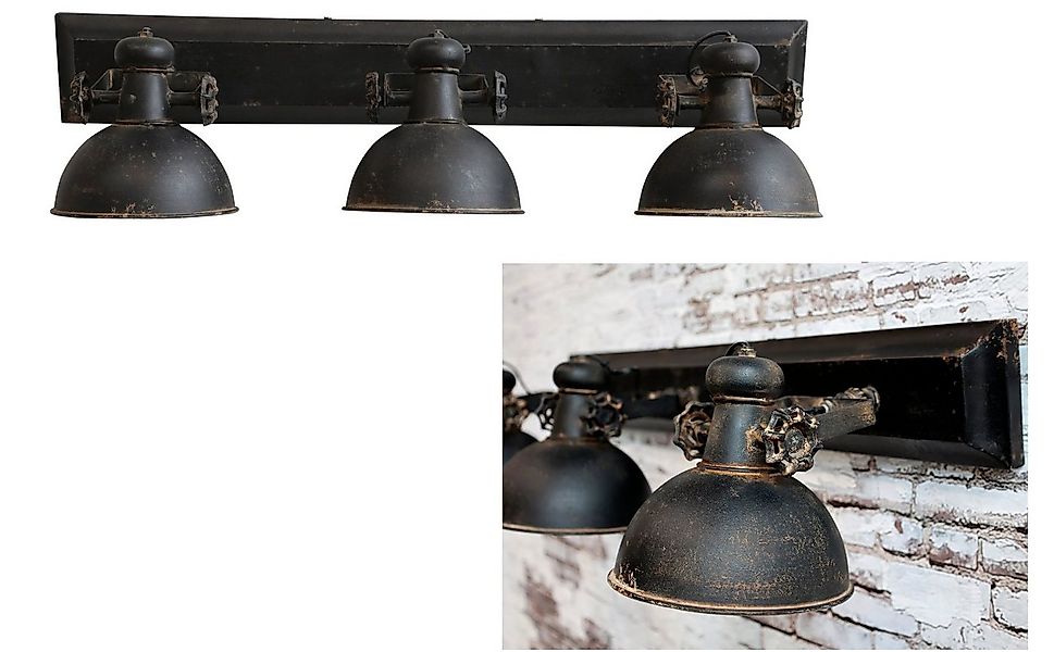 Chic Antique Wandleuchte Chic Antique Factory Lampe mit 3 Leuchten Deckenla günstig online kaufen