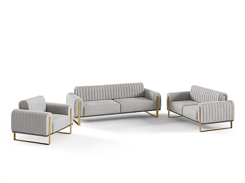 Fun Möbel Polstergarnitur Sofaset Designersofas VALERIE günstig online kaufen