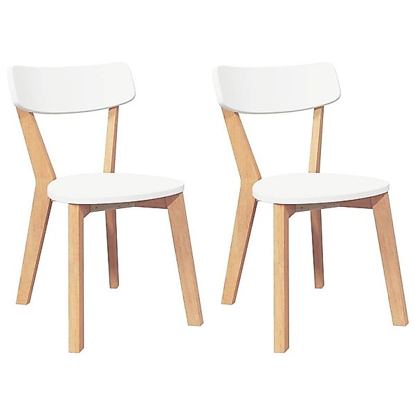 vidaXL Esszimmerstuhl Esszimmerstühle 2 Stk. Massivholz günstig online kaufen