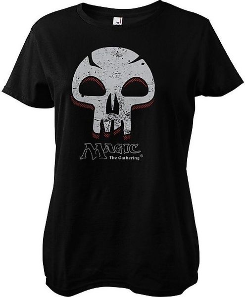 Magic the Gathering T-Shirt Black Mana Skull Girly Tee günstig online kaufen